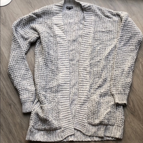 Express Sweaters - Gray cardigan